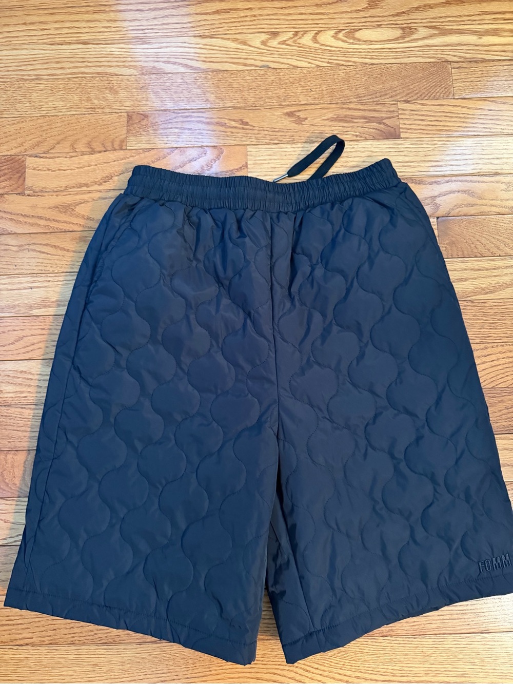 FCMM Japanese import quilted men’s shorts drawstring waist